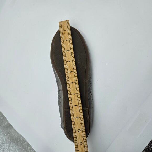 Vionic Womens 9.5 Spark Surin Perforated Ballet Flats Bow Gray Metallic - Picture 8 of 8